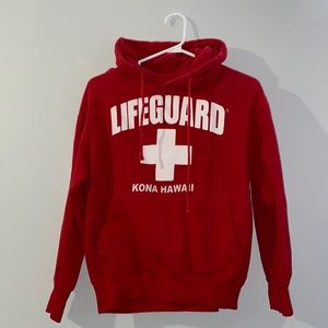 Red LifeGuard Hoodie